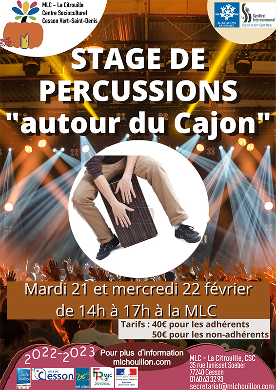 Stage : « Autour du Cajon » (percussions)